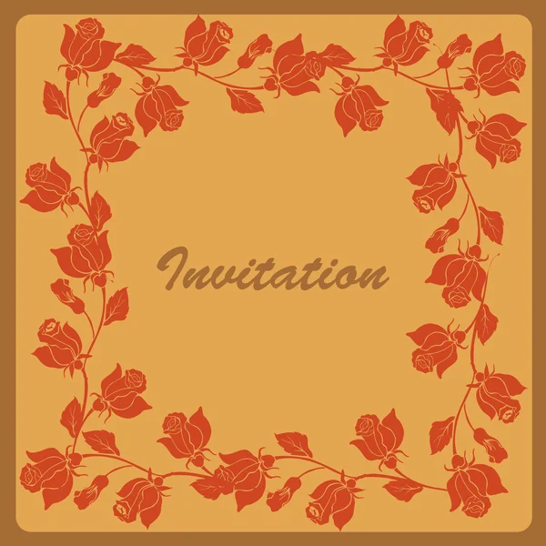 Convite Vintage — Fotografia de Stock