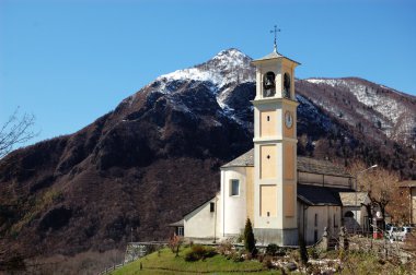 Catholic church, Trarego, Italy clipart