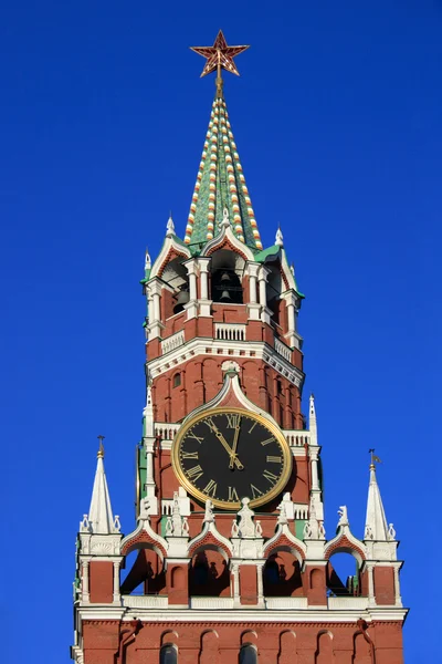 Часы на Спасской башне — стоковое фото