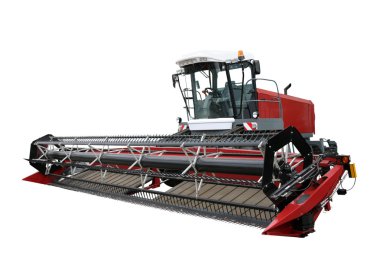 Red modern combine clipart
