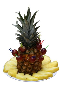 ananas üzüm ile