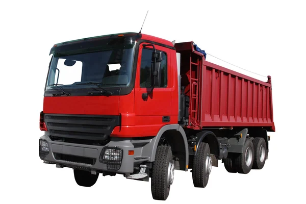 Den röda lastbilen — Stockfoto