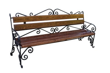 Wooden bench clipart