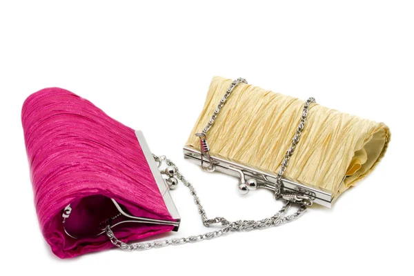 Two purses red and yellow — Stock Photo, Image