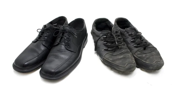 Oude en nieuwe schoeisel — Stockfoto
