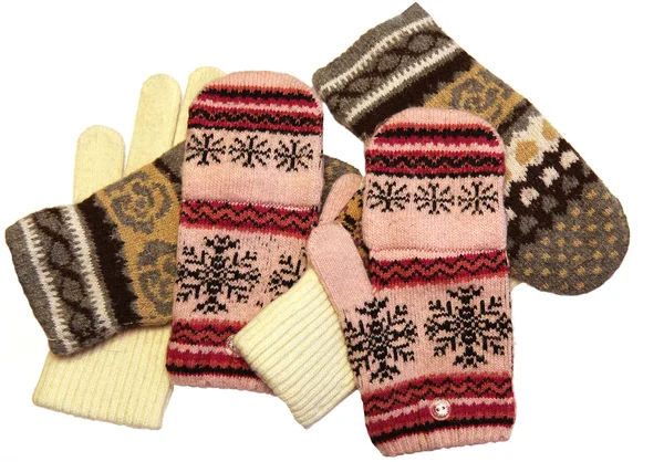 Knitted gloves — Stock Photo, Image