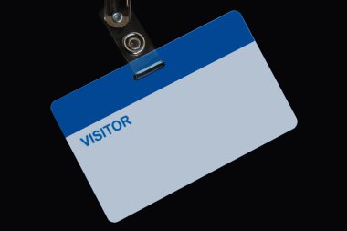 Blank badge visitor clipart