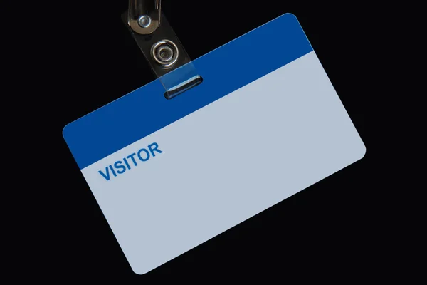 stock image Blank badge visitor