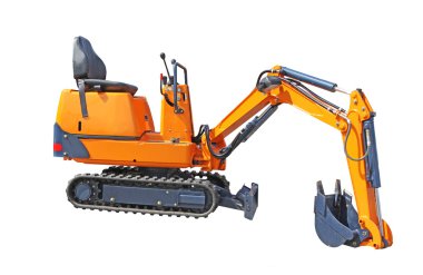 Small excavator clipart