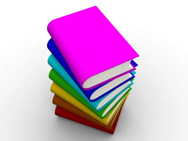 3D książki — Zdjęcie stockowe