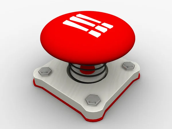 Botão Iniciar vermelho — Fotografia de Stock