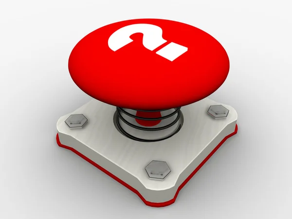 Botón de inicio rojo — Foto de Stock