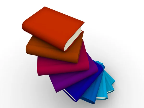 3D książki — Zdjęcie stockowe