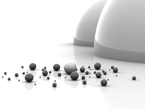 Абстрактный шаблон шаров — стоковое фото