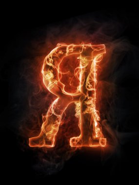 Fire letter clipart