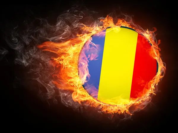 Rumänien flagga — Stockfoto