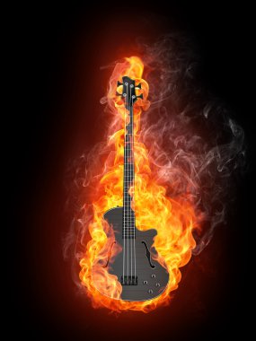 Electric Bass Guitar clipart