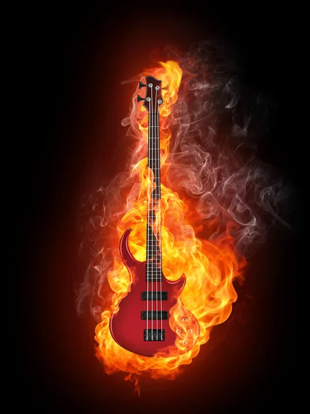 Guitarra de bajo eléctrico — Foto de Stock