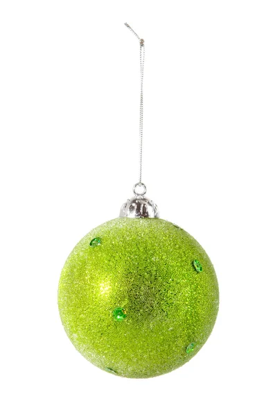 Zöld karácsonyi labda — Stock Fotó