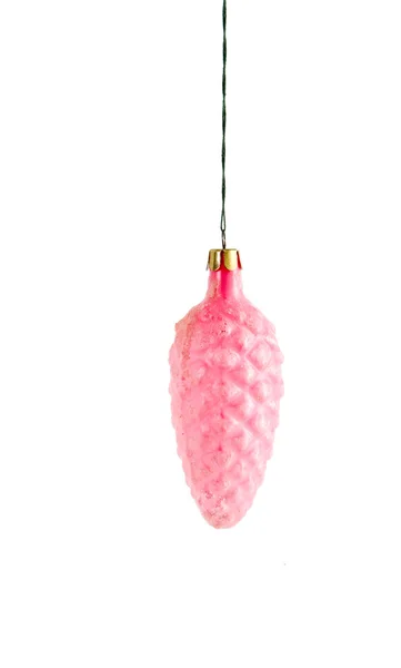 Pink christmas cone — Stock Photo, Image
