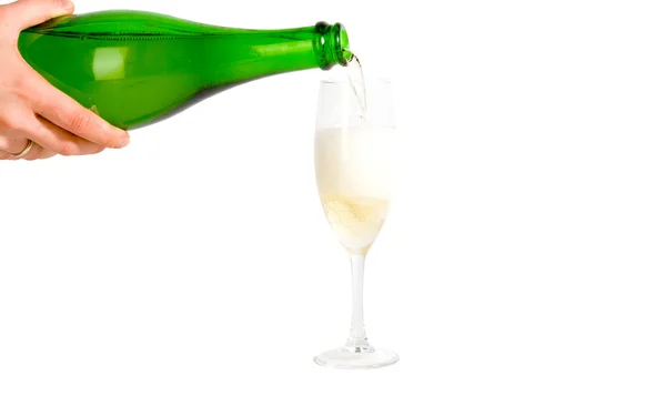 Nalévat šampaňské — Stock fotografie