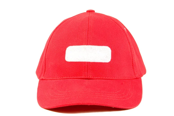 Kırmızı beysbol şapkası — Stok fotoğraf