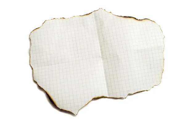 Paper with burnt edges — Stock Photo, Image