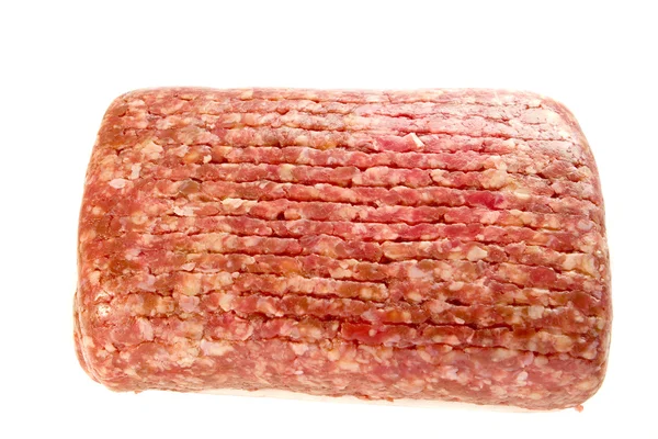 Carne de res molida en bandeja — Foto de Stock