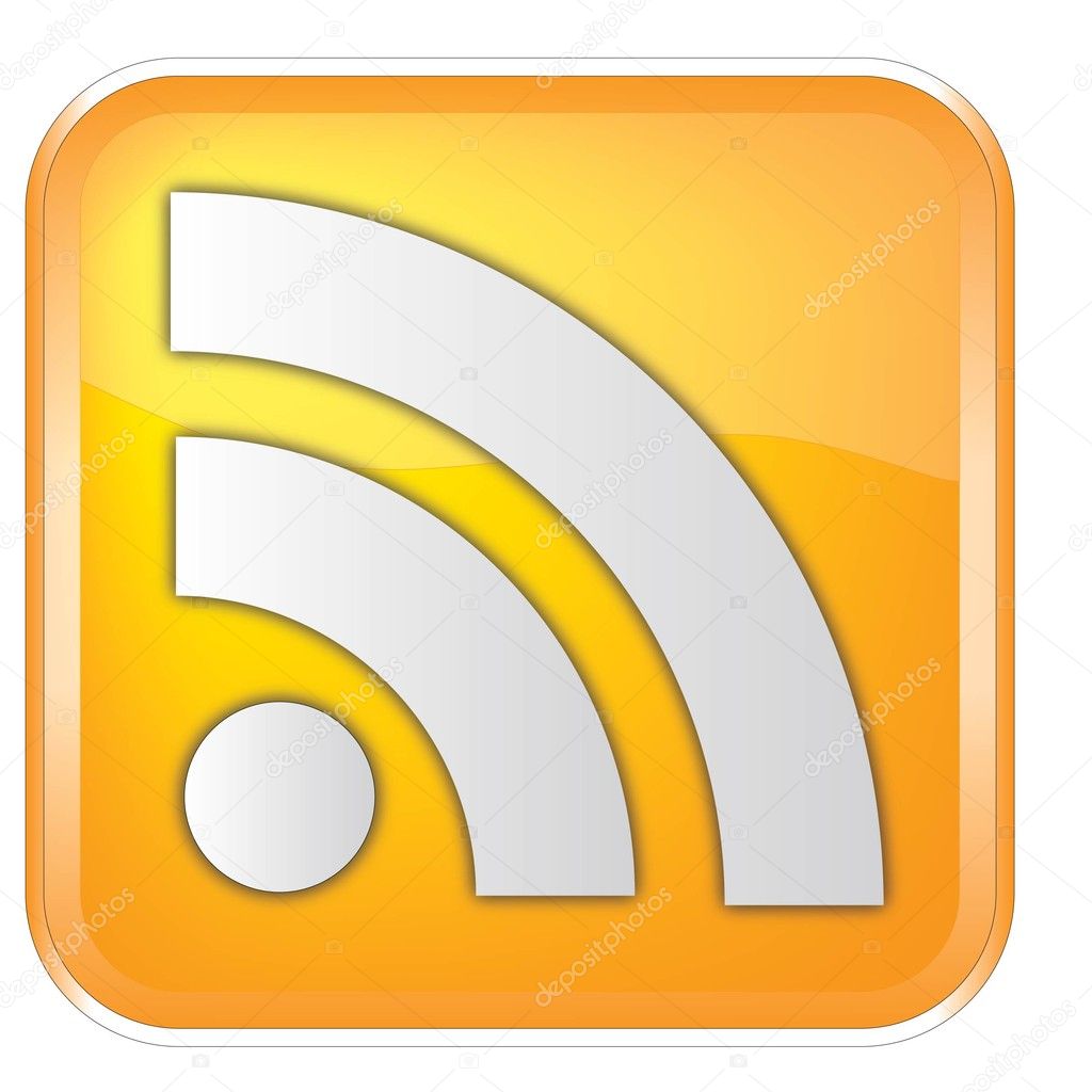 RSS glassy icon