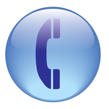 Phone icon on a white background clipart