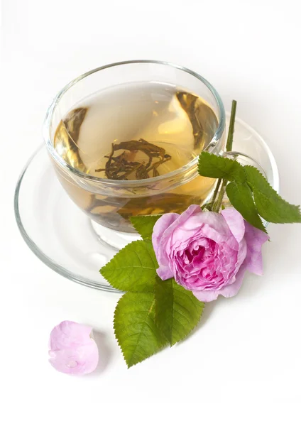Chá rosa — Fotografia de Stock