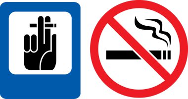 Smoking signs clipart