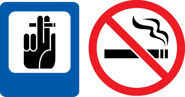 Signos de fumar — Vector de stock