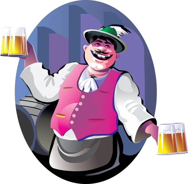 Barman — Wektor stockowy
