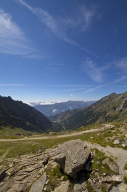 View from above of the Maltatal (Carinthia, Austria) clipart