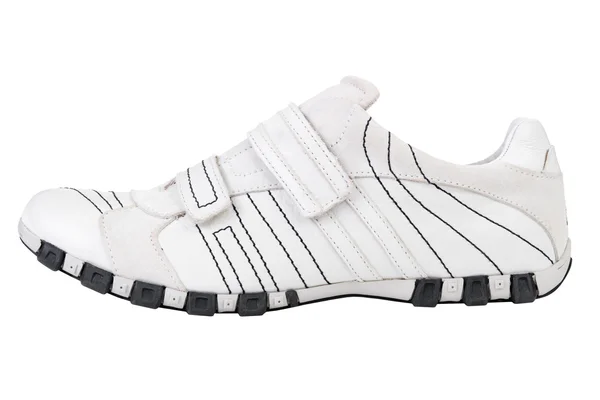 Fresco blanco mens zapato — Foto de Stock