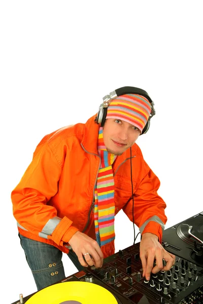 Retrato DJ. — Fotografia de Stock