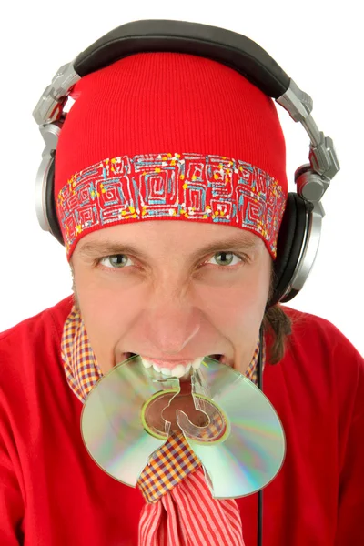 Portrait deejay close-up — Stock Photo, Image