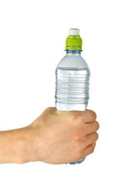 Elini plastik şişe ile