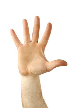 Pleased hand gesture clipart