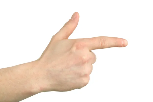 Mužská ruka gesto — Stock fotografie