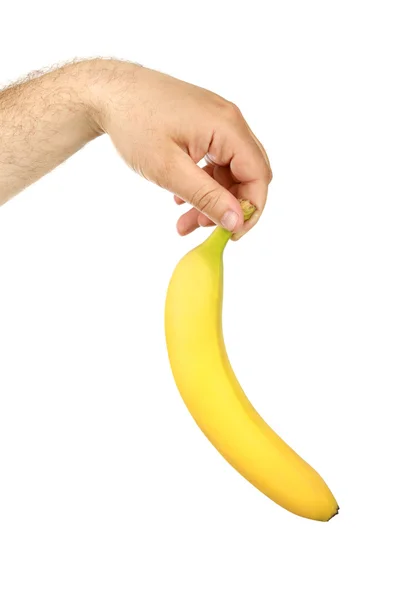 stock image The man's hand holds a banana