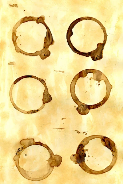 Coffee ring stains — Stock Photo, Image
