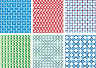 Seamless pixel pattern clipart