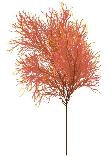 Árvore vermelha — Vetor de Stock