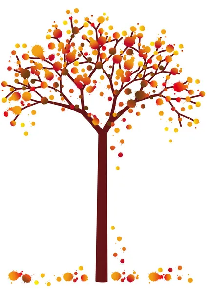 Árbol grungy otoño — Archivo Imágenes Vectoriales