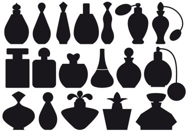 Perfume bottles, vector clipart