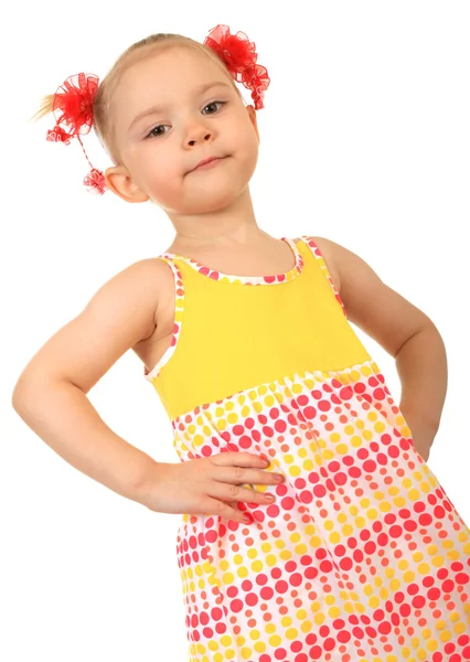 Little funny girl — Stock Photo, Image