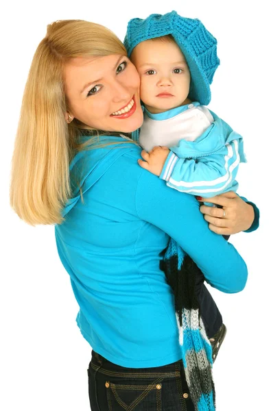 Erkek bebek ile anne — Stok fotoğraf