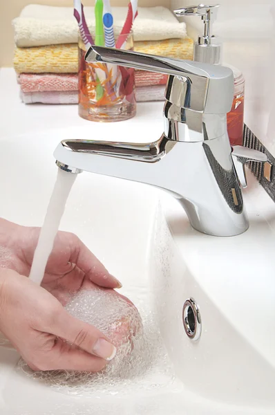 stock image Washing hands